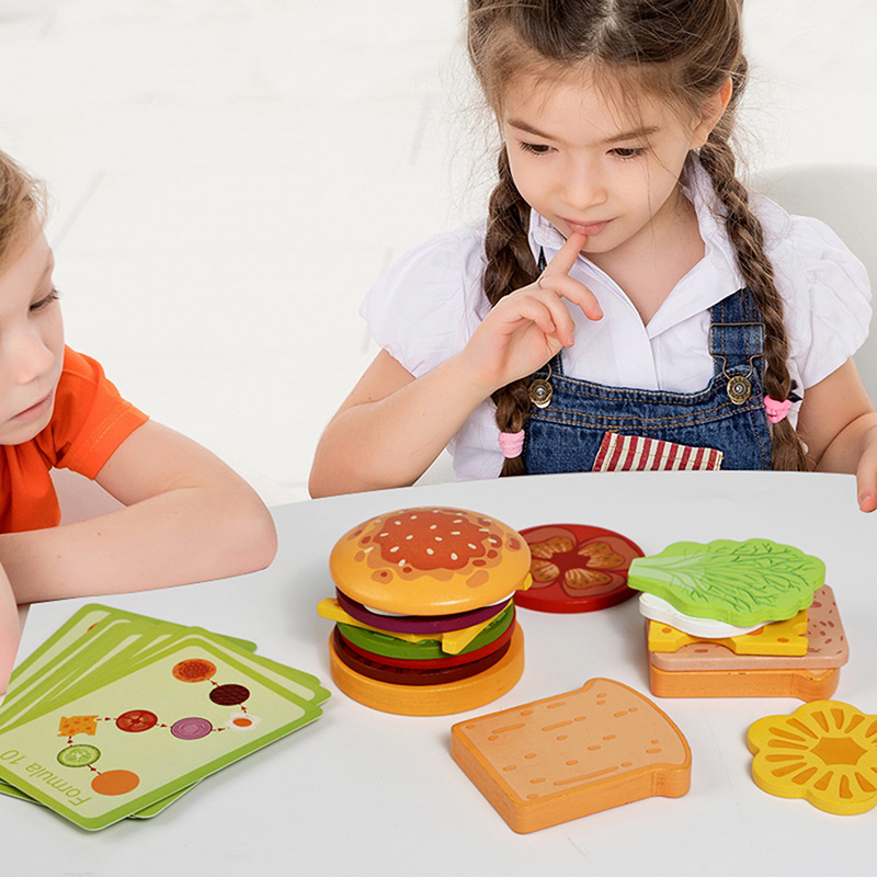 Juguetes apilables de madera c - Kids Outdoor Kitchen Accessories reseña y precio
